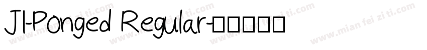 JI-Ponged Regular字体转换
